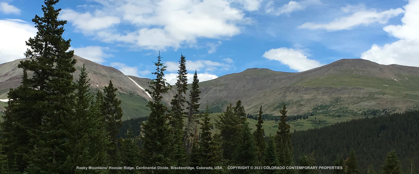 Rocky Mountains' Continental Divide View