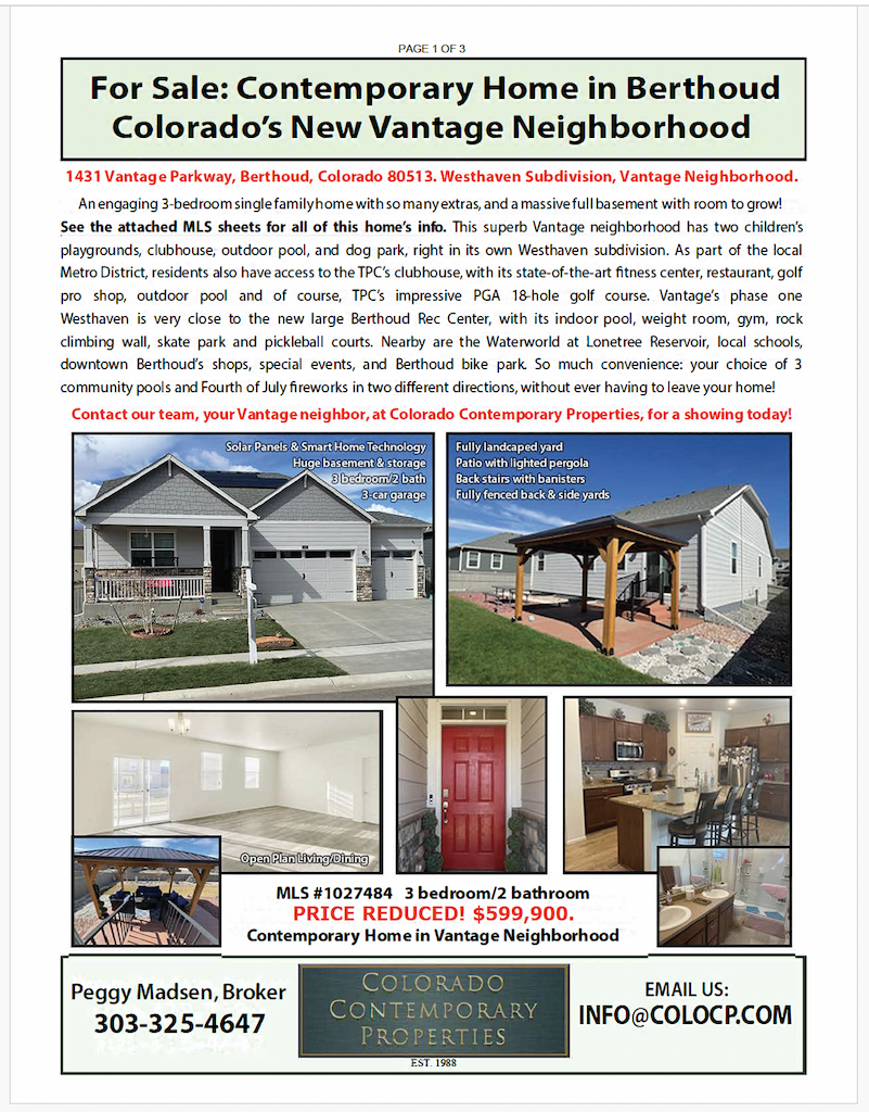 Click to view 1431 Vantage Parkway 3-Page Brochure