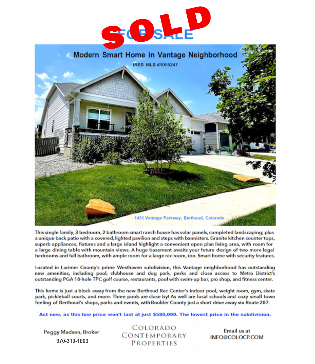 Featured MLS Listed Property: SOLD!